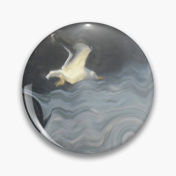 Item preview, Abstract Ocean Seagull Large Sea Rocks on Misty Day Coastal Art 2 of 4 designed and sold by Beachy.