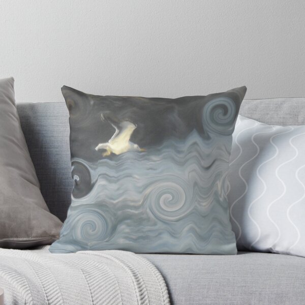 Item preview, Abstract Ocean Seagull Large Sea Rocks on Misty Day Coastal Art 2 of 4 designed and sold by Beachy.