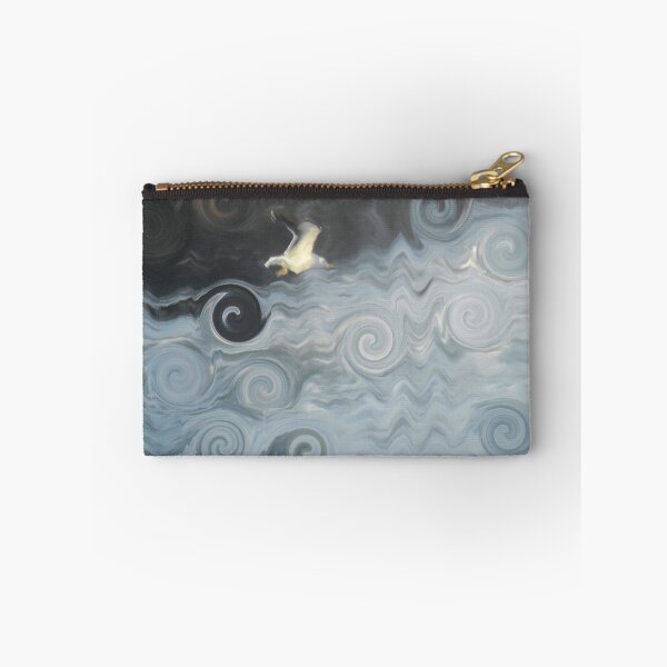 Item preview, Abstract Ocean Seagull Large Sea Rocks on Misty Day Coastal Art 2 of 4 designed and sold by Beachy.
