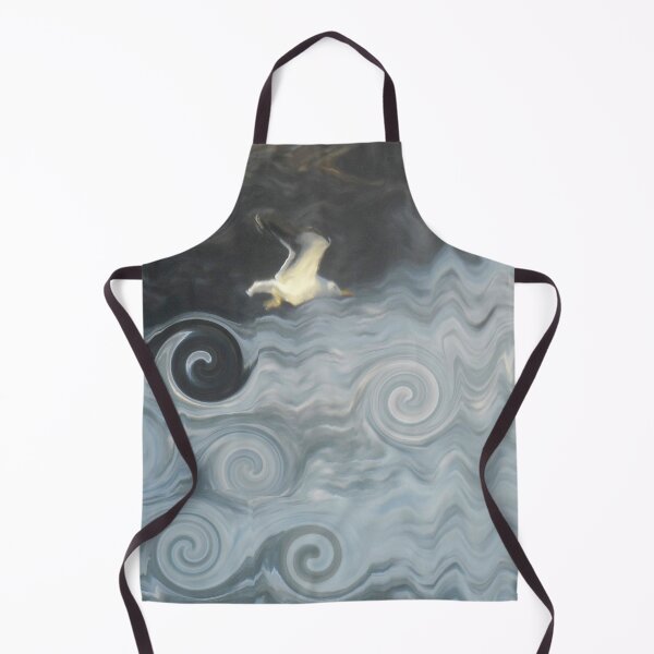 Item preview, Abstract Ocean Seagull Large Sea Rocks on Misty Day Coastal Art 2 of 4 designed and sold by Beachy.