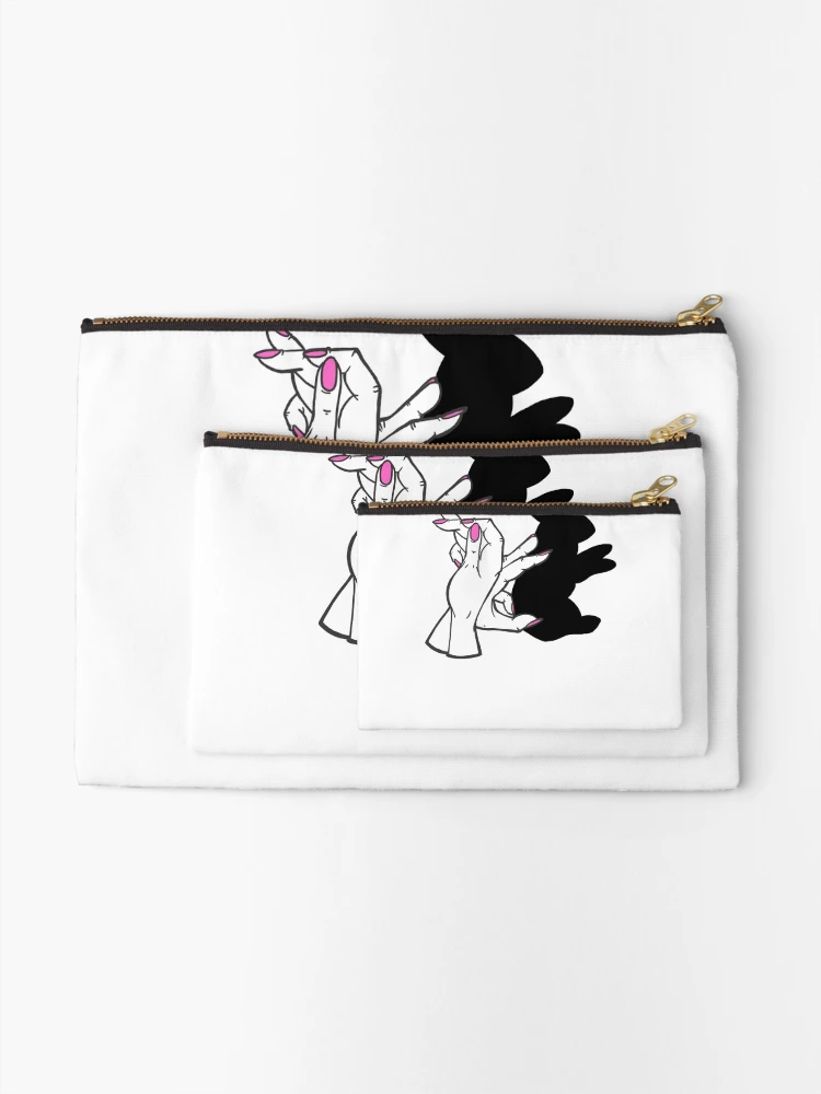 Thumbnail 2 of 4, Zipper Pouch, Shadow Puppet - Rabbit designed and sold by HungryDesigns.