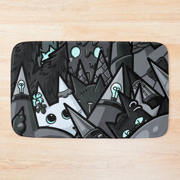 Item preview, Monochrome Cats Doodle - Cat Ears; Cat Eyes; Spikes and Whiskers designed and sold by ooorwaaa.