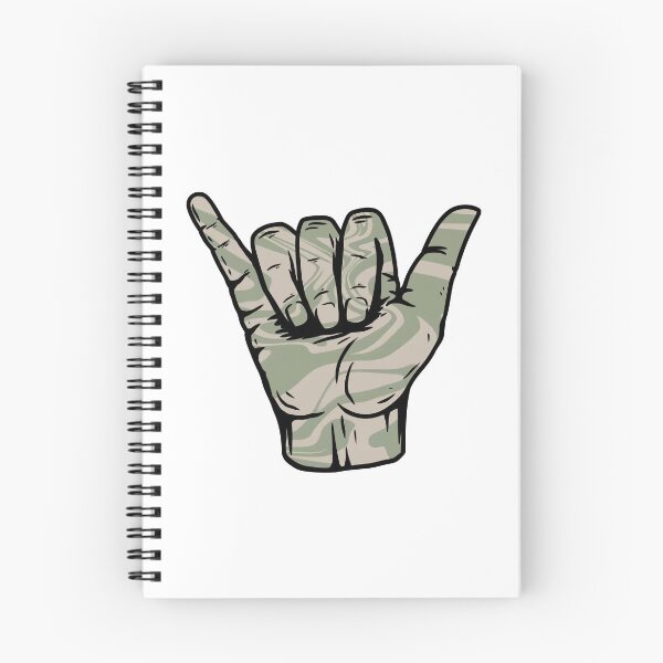 Item preview, Sage Green Swirly Liquify Marble Pattern Hang Loose Shaka designed and sold by EpicCreation.
