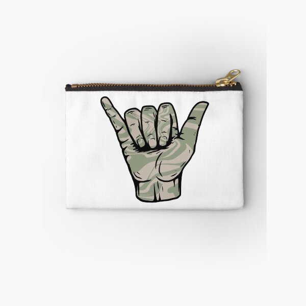 Item preview, Sage Green Swirly Liquify Marble Pattern Hang Loose Shaka designed and sold by EpicCreation.