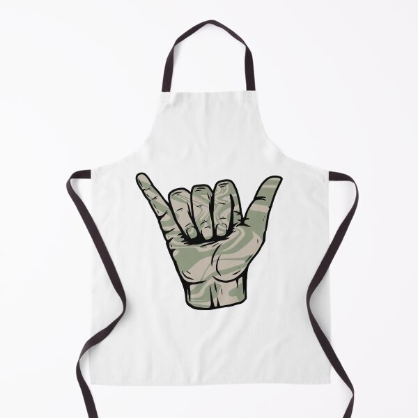 Item preview, Sage Green Swirly Liquify Marble Pattern Hang Loose Shaka designed and sold by EpicCreation.