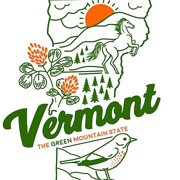 Artwork thumbnail, Vintage Vermont Shirt by luckybengal