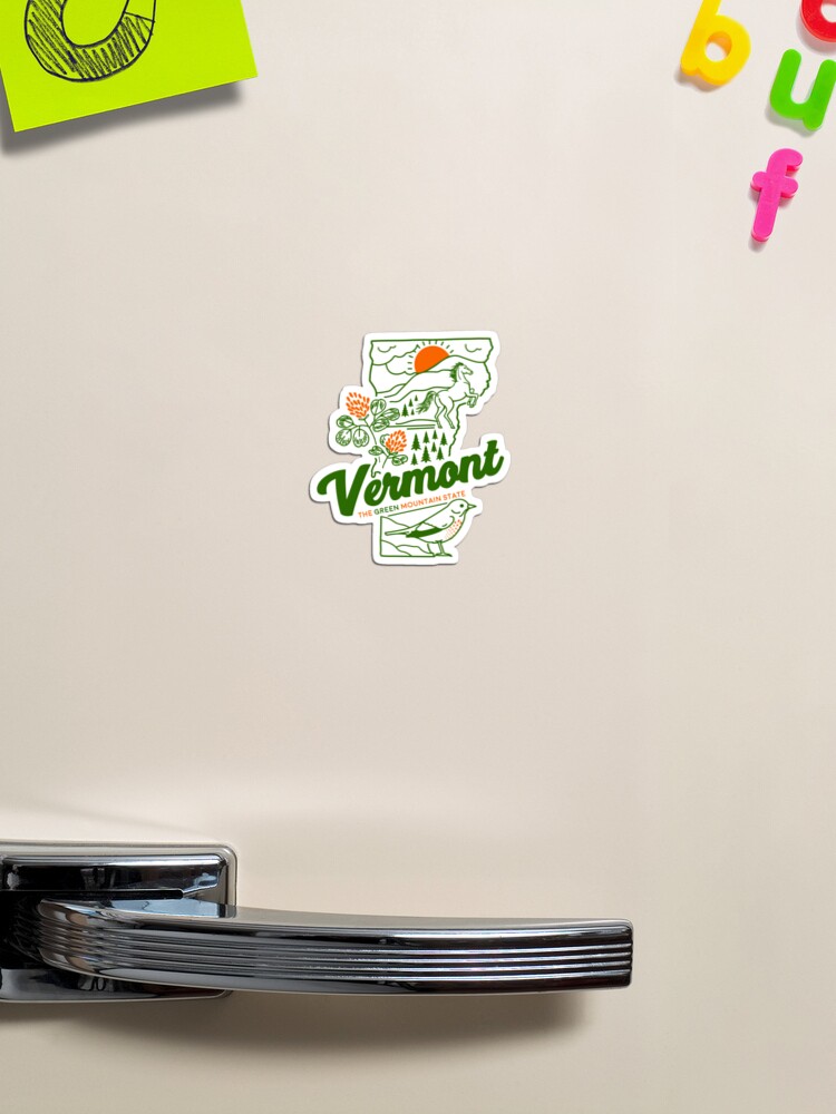 Thumbnail 1 of 3, Magnet, Vintage Vermont Shirt designed and sold by luckybengal.