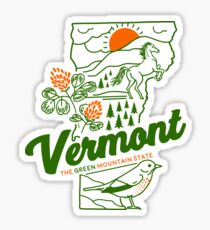 Vintage Vermont Shirt Sticker