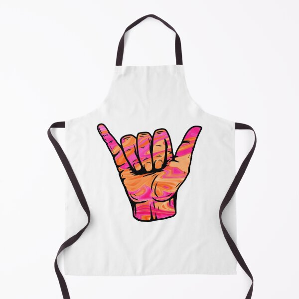 Item preview, Pink And Orange Swirly Liquify Marble Pattern Hang Loose Shaka designed and sold by EpicCreation.