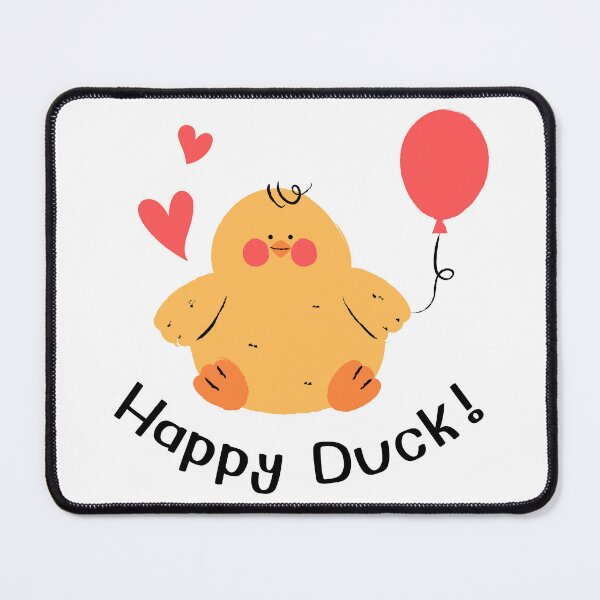 Item preview, Cartoon Happy Duck designed and sold by lomchoi.