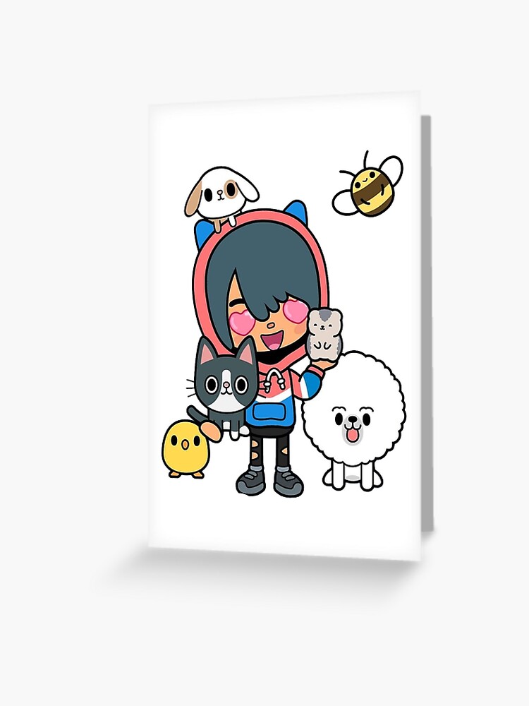 toca boca and gacha life | Greeting Card