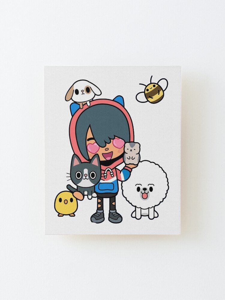 toca boca and gacha life Mounted Print for Sale by kader011