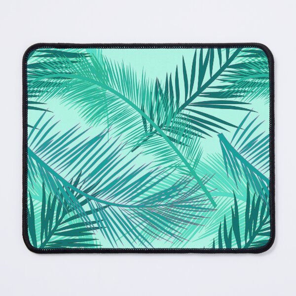 Item preview, Palm Leaf Print, Turquoise, Teal and Aqua designed and sold by Marymarice.