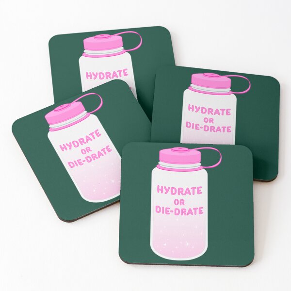 Item preview, pink hydrate or diedrate fun sparkly water bottle   designed and sold by MichaelRor.