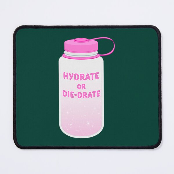 Item preview, pink hydrate or diedrate fun sparkly water bottle   designed and sold by MichaelRor.