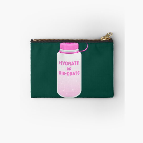 Item preview, pink hydrate or diedrate fun sparkly water bottle   designed and sold by MichaelRor.