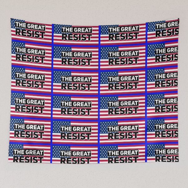 Item preview, THE GREAT RESIST USA FLAG designed and sold by GraffitiBomberZ.
