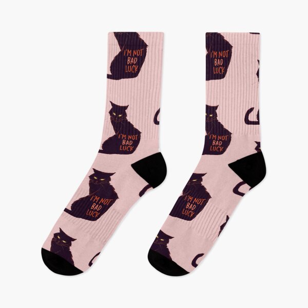 Item preview, black cat - I'm Not Bad Luck designed and sold by ONPINI.