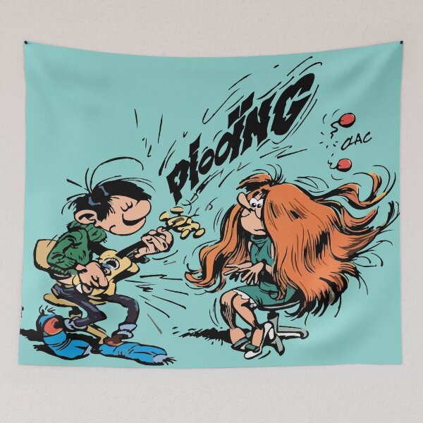 Item preview, Gaston Goof Playing Guitar designed and sold by RetroCentre.