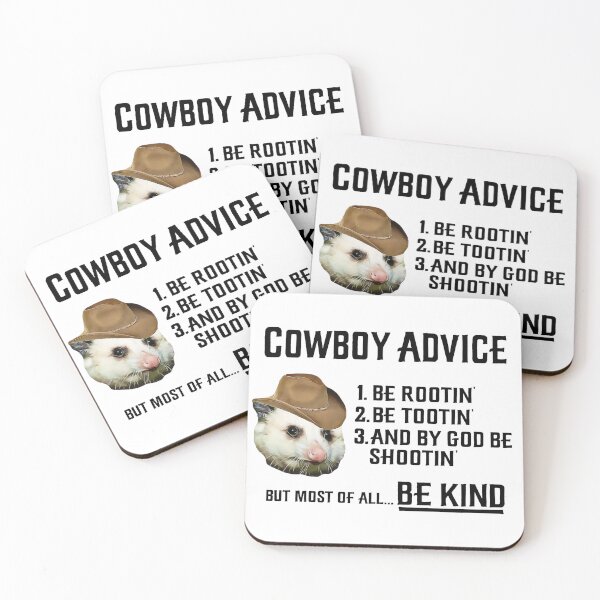 Item preview, HQ Cowboy Advice Possum Face Awesome Meme designed and sold by fomodesigns.