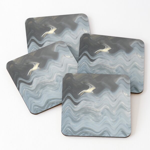 Item preview, Abstract Ocean Seagull Large Sea Rocks on Misty Day Coastal Art 3 of 4 designed and sold by Beachy.