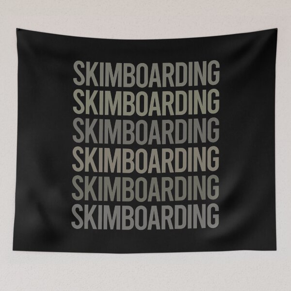 Item preview, Gray Text Art Skimboarding Skimboard Skimboarder Skimming designed and sold by TarynBrown3126.