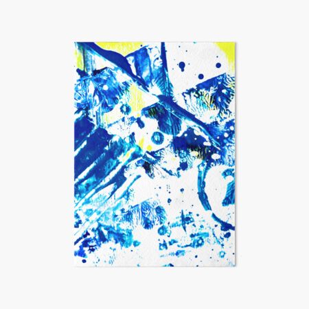 Blue Paint Splatter | Art Board Print