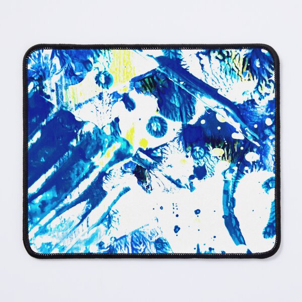 Item preview, Blue and Yellow Abstract Paint marks designed and sold by Grey Robinson.