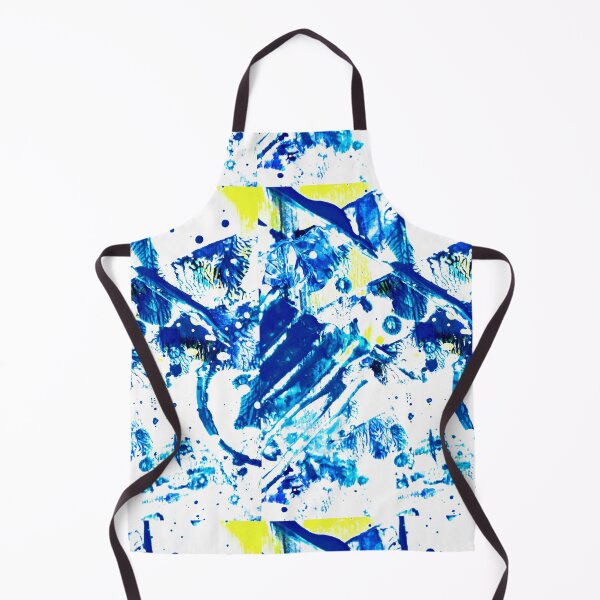 Item preview, Blue and Yellow Abstract Paint marks designed and sold by Grey Robinson.