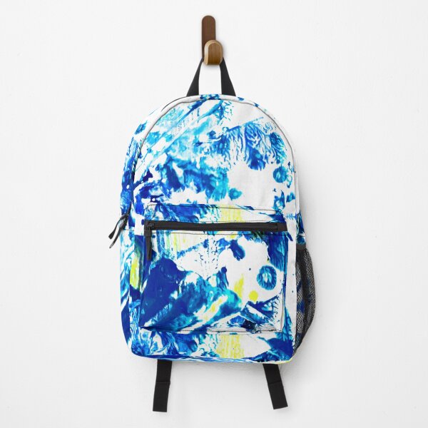 Item preview, Blue and Yellow Abstract Paint marks designed and sold by Grey Robinson.