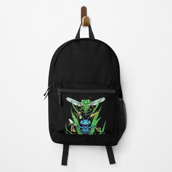 Item preview, It Comes At Night 01 - Retrowave Insects Emerging from the Grass at Night designed and sold by Anna R. Reyes.