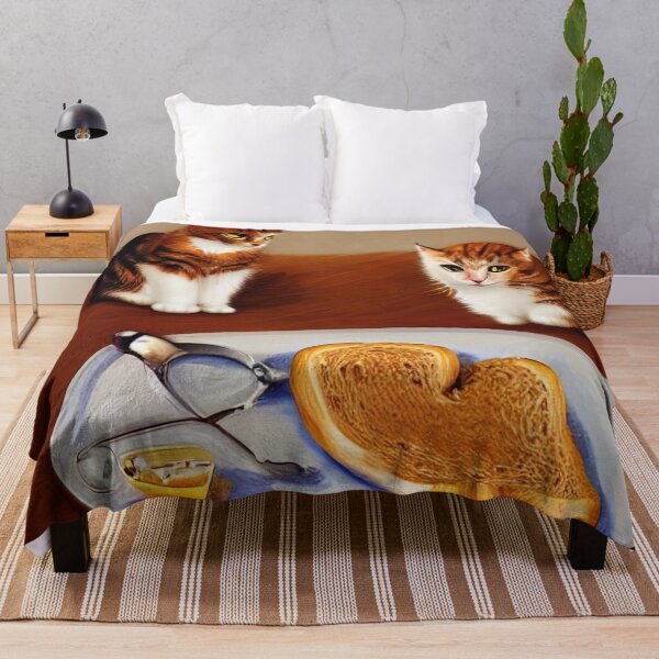 Item preview, Cats Eating Toast for Breakfast designed and sold by Cats Doing Human Things.