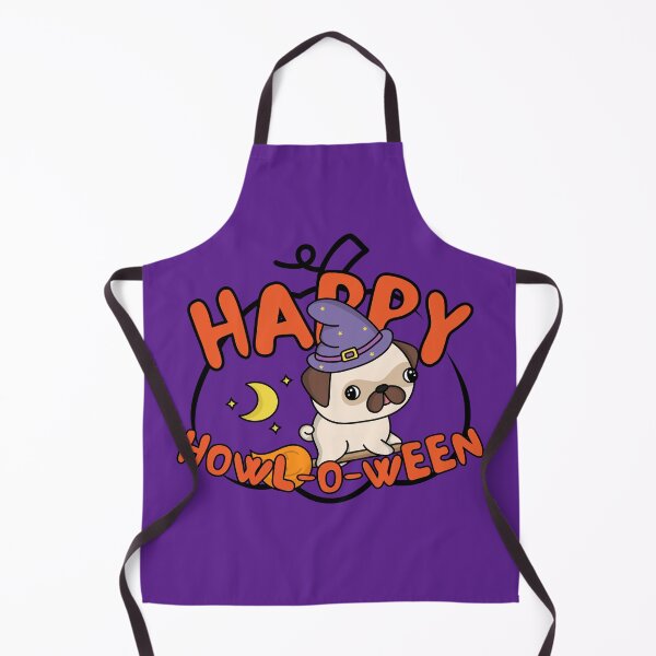 Item preview, Happy howl-o-ween Pug Witch Spooktober Halloween 2022 design designed and sold by to-esu.