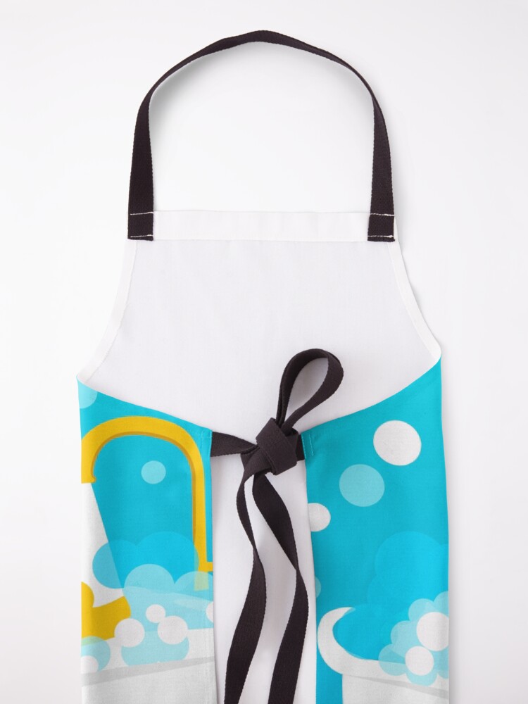 Alternate view of Corgi taking a bath Apron