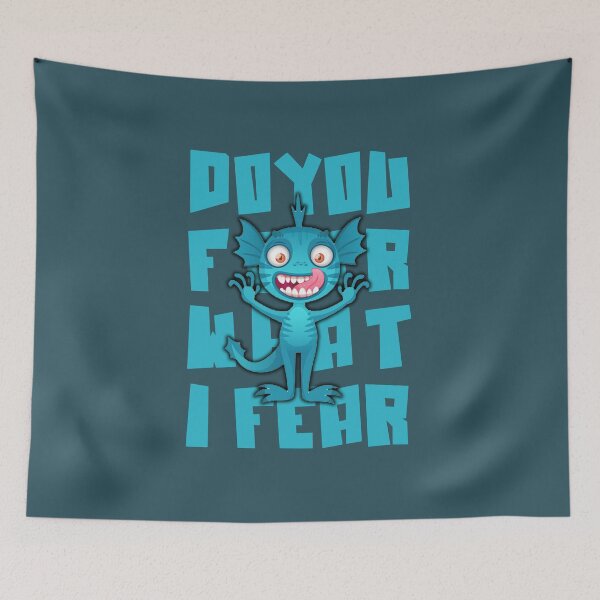 Item preview, Do You Fear What I Fear Blue Monster Funny Christmas Lyrics designed and sold by PunnyLyrics.