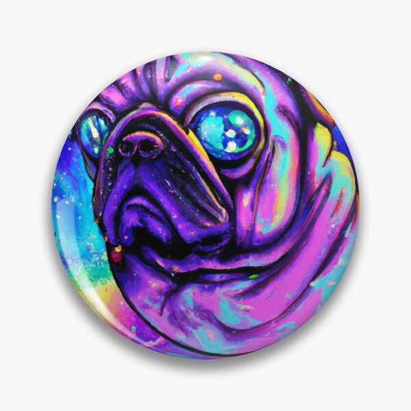 Item preview, Galactic Pug, Pug Galaxy Art designed and sold by Bookwyrm-Bazaar.