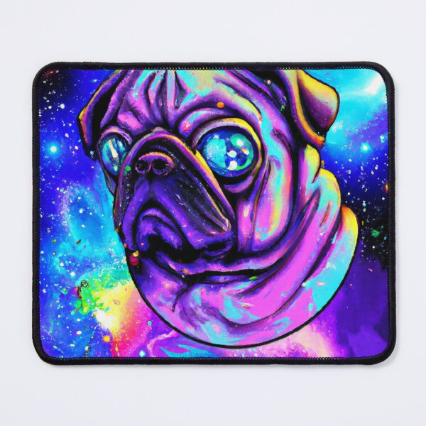 Item preview, Galactic Pug, Pug Galaxy Art designed and sold by Bookwyrm-Bazaar.