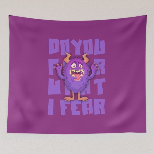 Item preview, Do You Fear What I Fear Purple Monster Funny Christmas Lyrics designed and sold by PunnyLyrics.