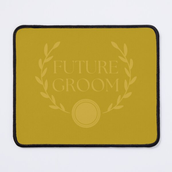 Item preview, Future Groom Gold Laurel Wreath with Sun Plate on Gold Foil background Wedding by Voluting designed and sold by WeddingVoluting.