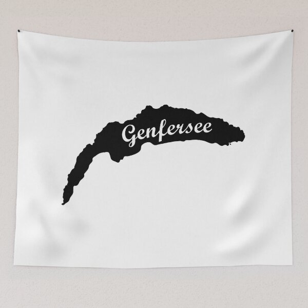 Item preview, Outline of Lake Geneva with german label designed and sold by game2genesis.