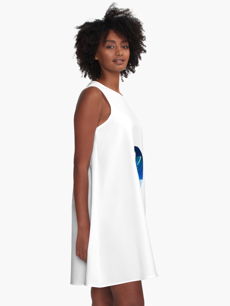 Alternate view of Corgi Astronaut in Space A-Line Dress