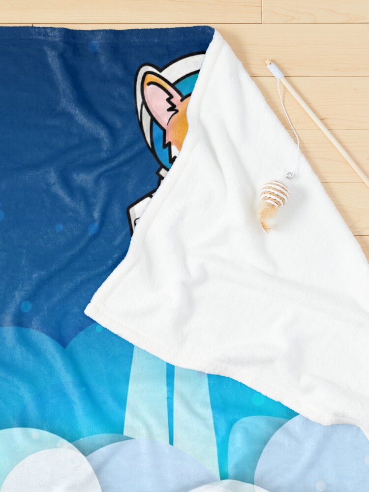 Alternate view of Corgi Astronaut in Space Pet Blanket