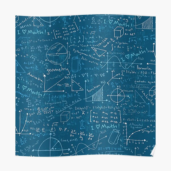 Leçons mathématiques (sarcelle) Poster