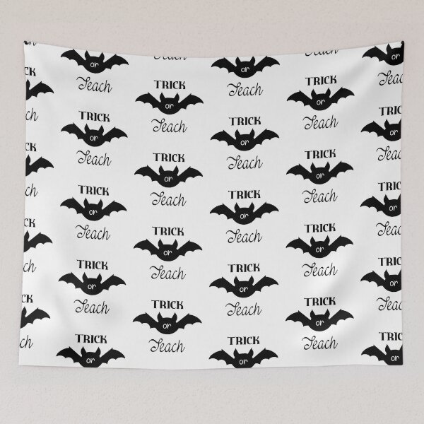 Item preview, Trick or Teach Teacher Bat Halloween T-Shirt designed and sold by Pogogogo.