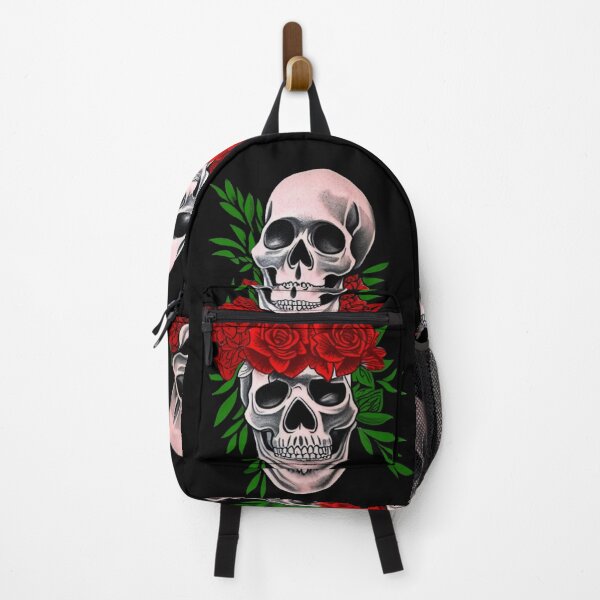 Item preview, Two skull and rose flower designed and sold by DopeDesign111.