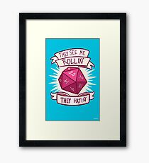 D20 Framed Print