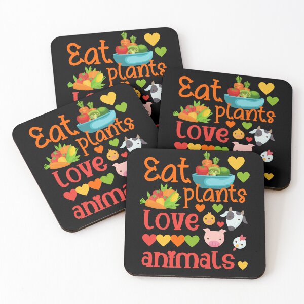 Item preview, Eat plants, love animals designed and sold by EvergreenWhimsy.