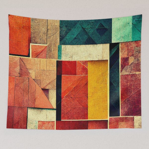 Item preview, Colorful Cubist Pattern [35] designed and sold by FreshAirShop.