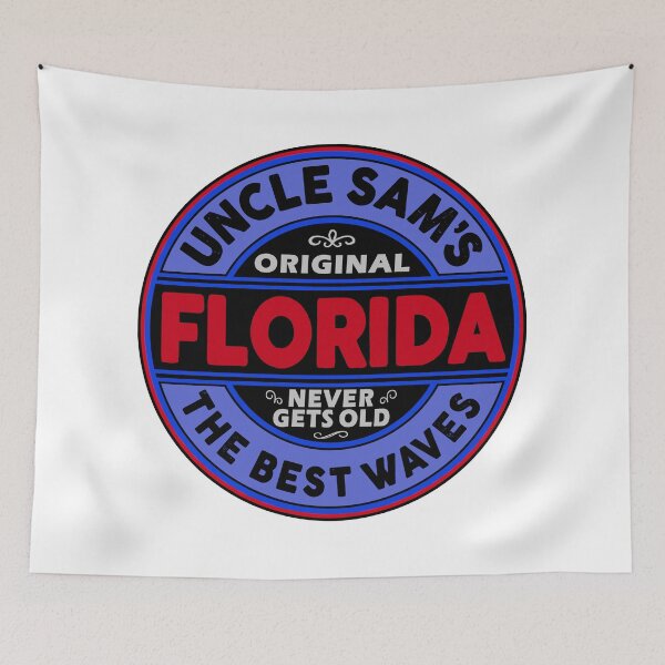 Item preview, SURFING FLORIDA THE BEST WAVES SURF SURFER UNCLE SAM'S WAX 2 designed and sold by DESTINATIONS DECAL.