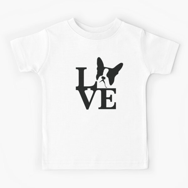 Boston Terrier Love Kids T-Shirt